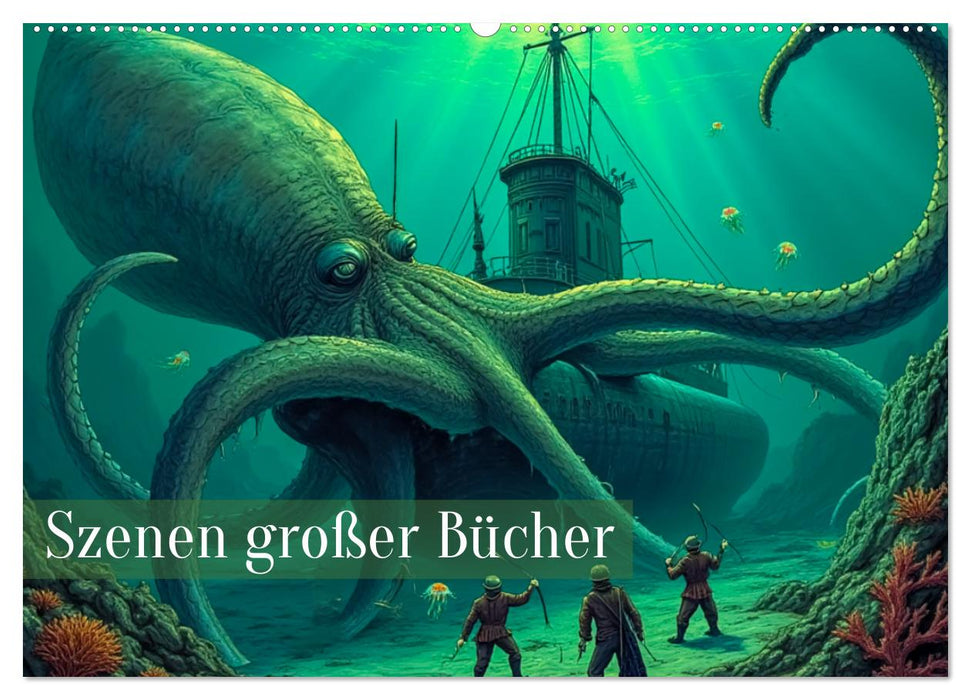 Vergessene Abenteuer - Szenen großer Bücher (CALVENDO Wandkalender 2027)