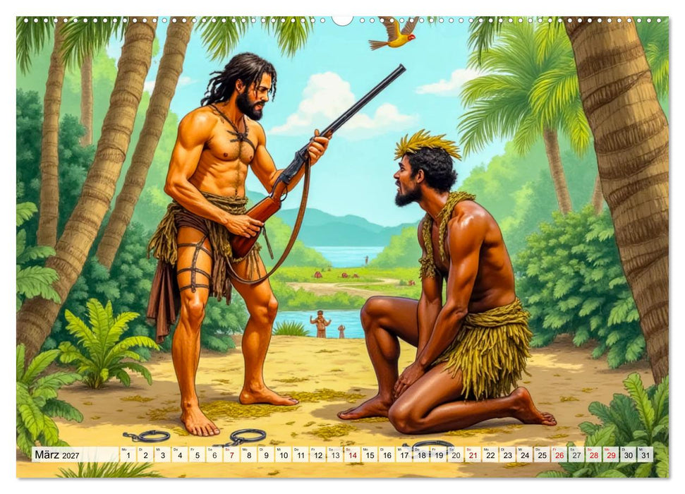 Vergessene Abenteuer - Szenen großer Bücher (CALVENDO Wandkalender 2027)