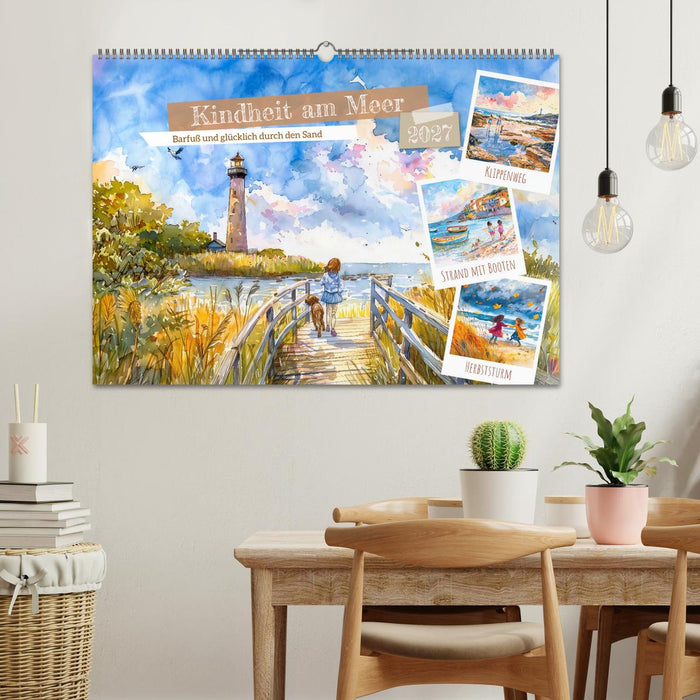 Kindheit am Meer - Barfuß und glücklich durch den Sand (CALVENDO Wandkalender 2027)