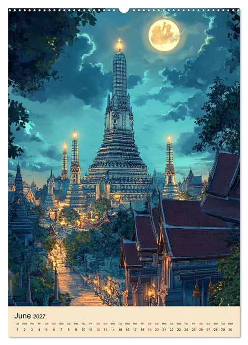 Thailand meets Anime (CALVENDO Monthly Calendar 2027)
