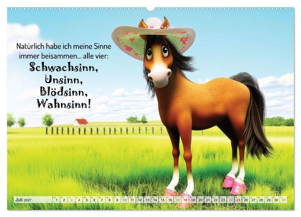 Pferdesprüche (CALVENDO Premium Wandkalender 2027)