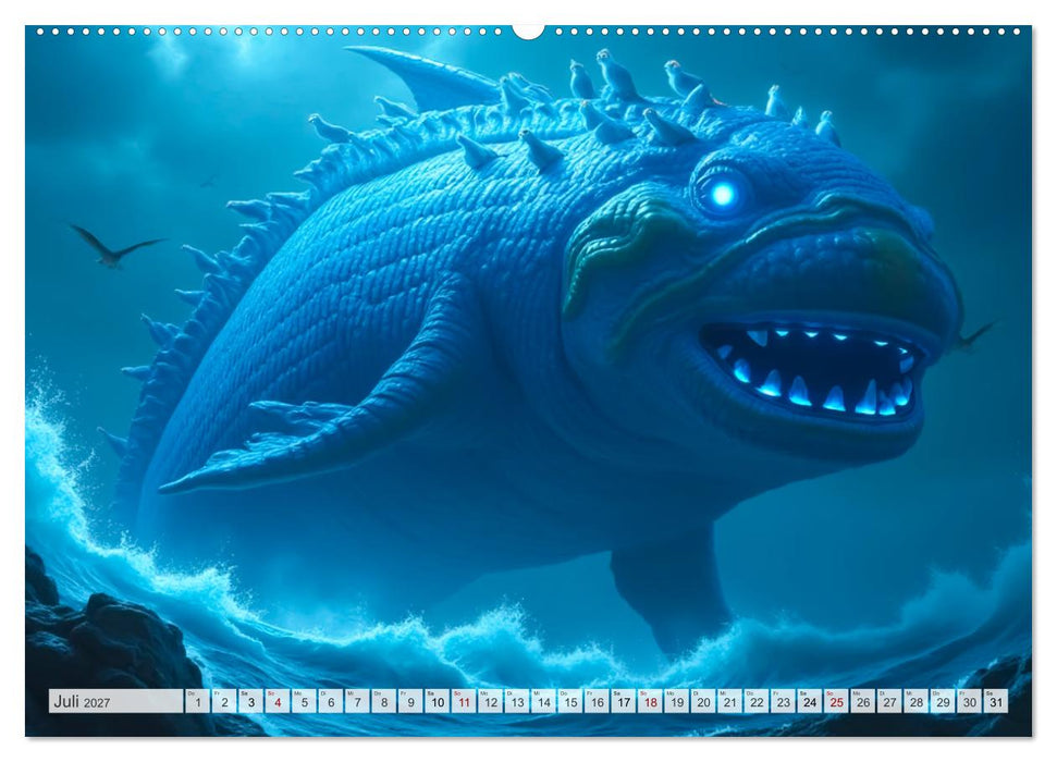 Chinesische Mythologie - Götter, Helden und Monster (CALVENDO Premium Wandkalender 2027)