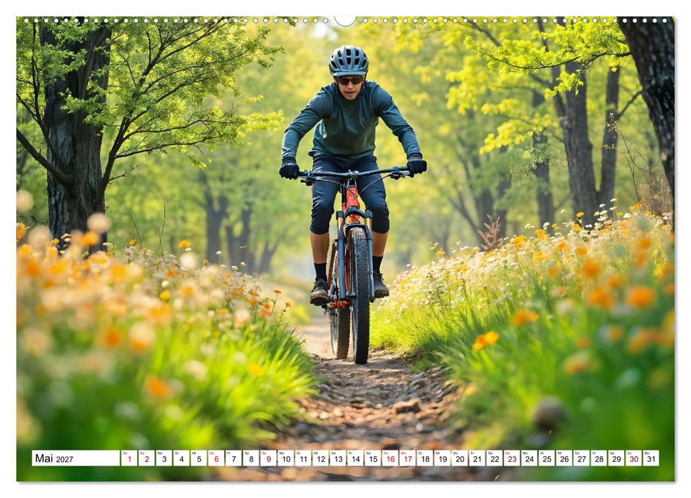 Elemental Ride. Mountainbike-Action durch Schnee, Matsch, Sonne und Laub (CALVENDO Wandkalender 2027)