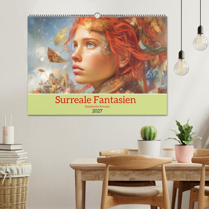 Surreale Fantasien - Detailreiche Portraits (CALVENDO Wandkalender 2027)