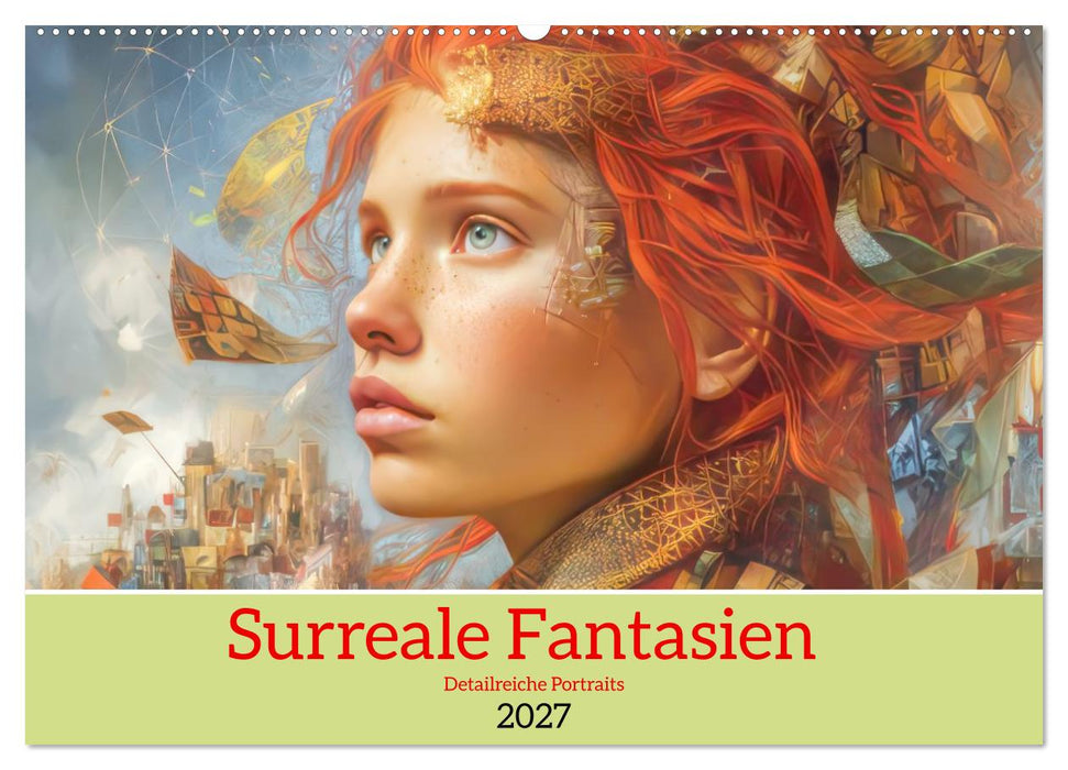 Surreale Fantasien - Detailreiche Portraits (CALVENDO Wandkalender 2027)