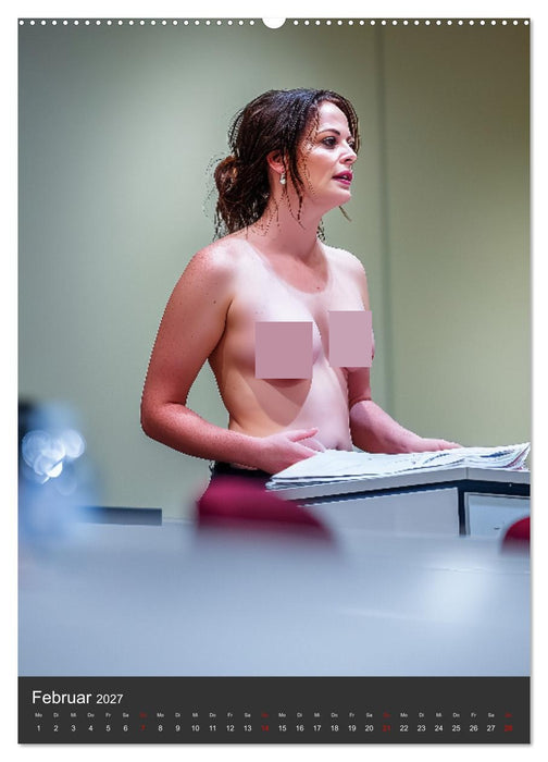 Frau Lehrerin zieht blank - sexy Frauen nackt im Klassenzimmer (CALVENDO Premium Wandkalender 2027)