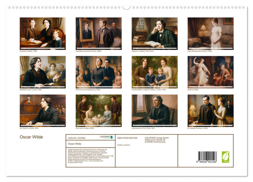 Oscar Wilde (CALVENDO Premium Wandkalender 2027)