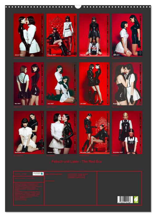 Fetisch und Latex - The Red Box (CALVENDO Wandkalender 2027)