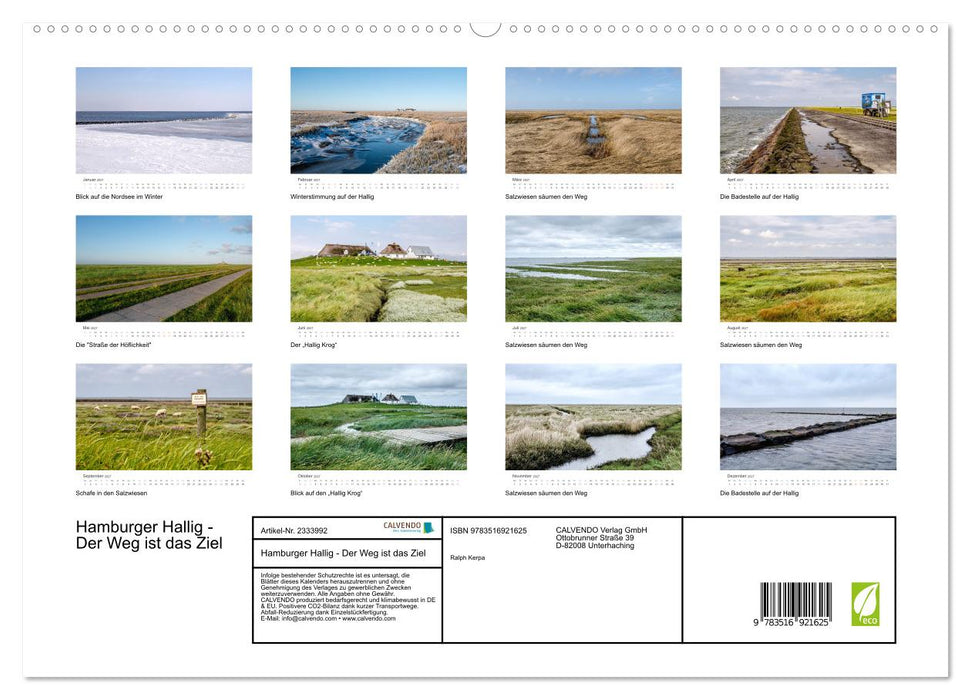 Hamburger Hallig - Der Weg ist das Ziel (CALVENDO Premium Wandkalender 2027)