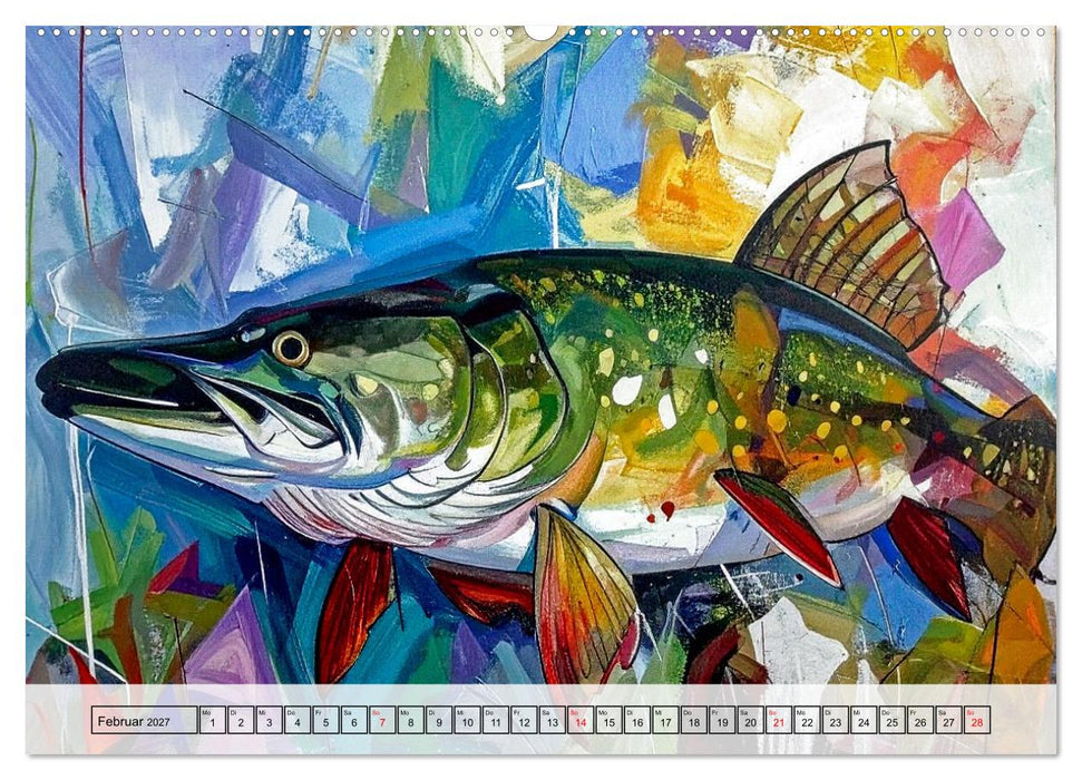 Farbenfrohe Tierbilder (CALVENDO Wandkalender 2027)