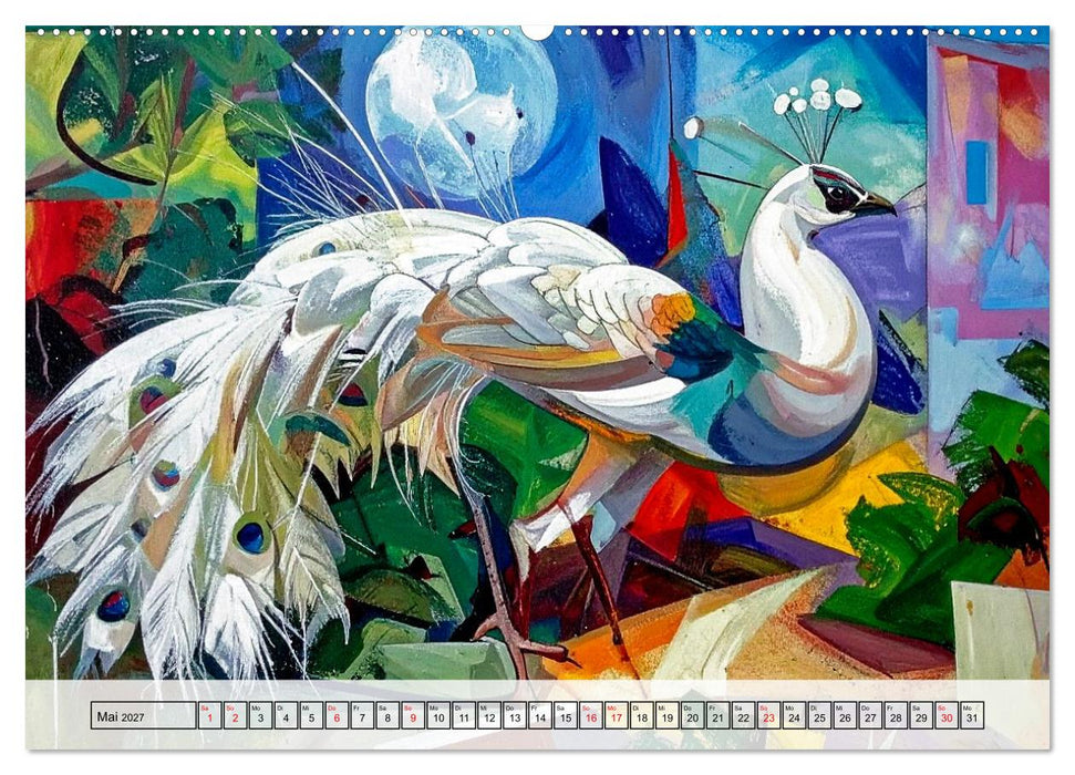 Farbenfrohe Tierbilder (CALVENDO Wandkalender 2027)