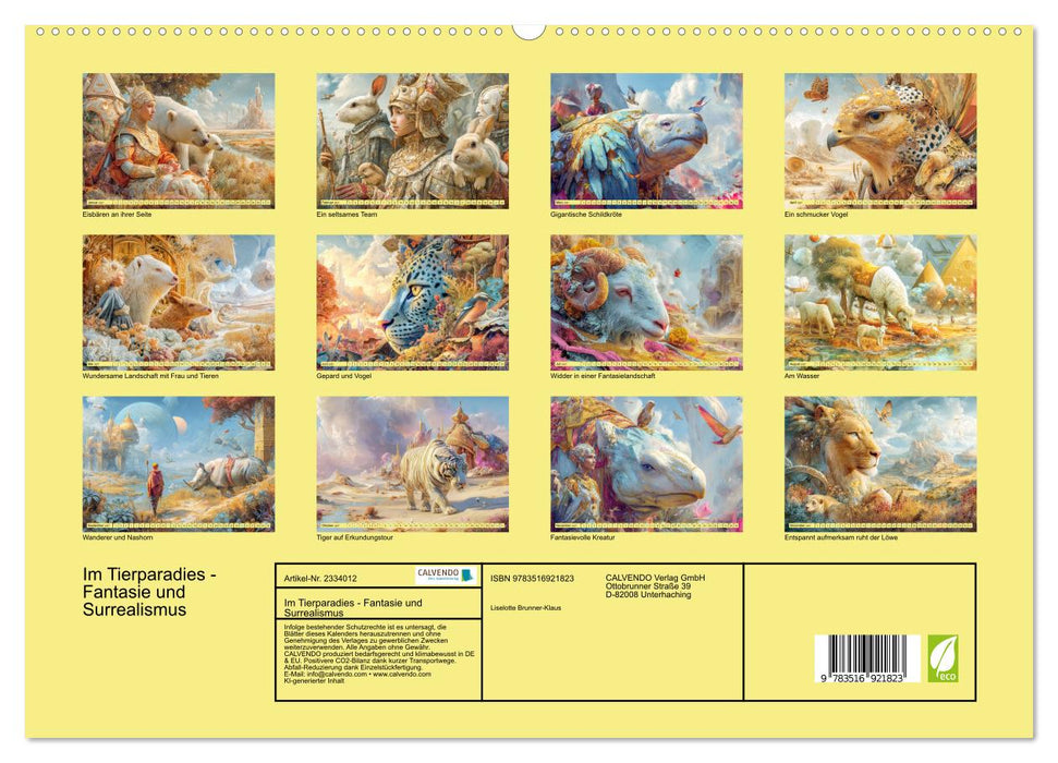 Im Tierparadies - Fantasie und Surrealismus (CALVENDO Premium Wandkalender 2027)
