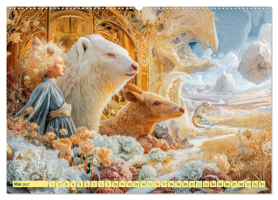 Im Tierparadies - Fantasie und Surrealismus (CALVENDO Premium Wandkalender 2027)