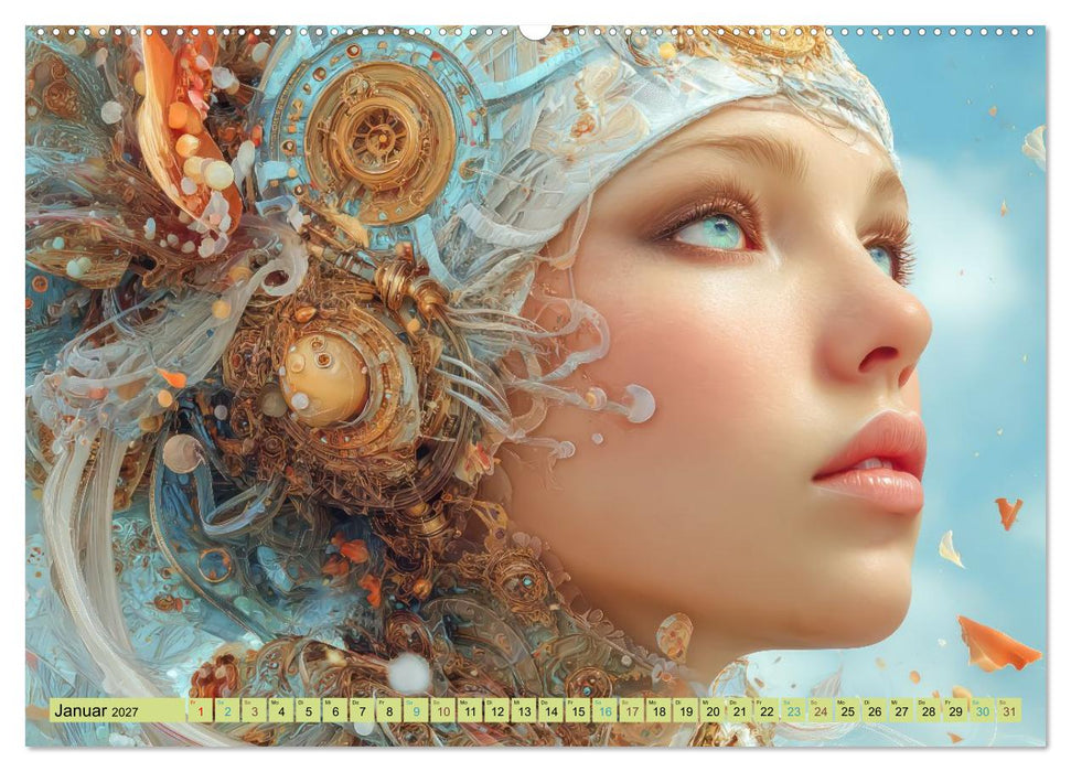 Surreale Fantasien - Detailreiche Portraits (CALVENDO Premium Wandkalender 2027)