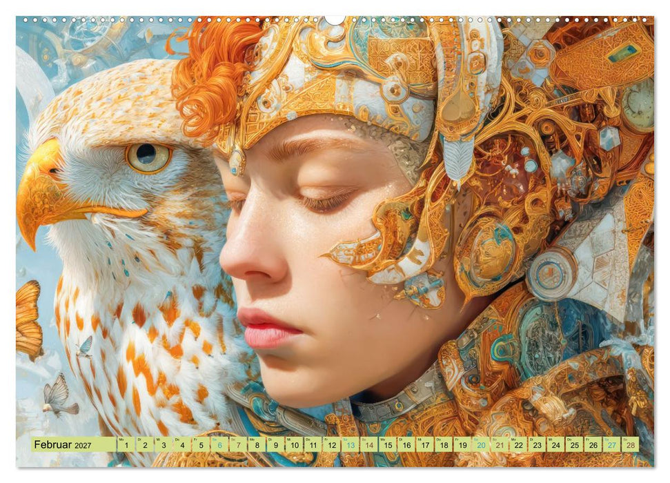 Surreale Fantasien - Detailreiche Portraits (CALVENDO Premium Wandkalender 2027)