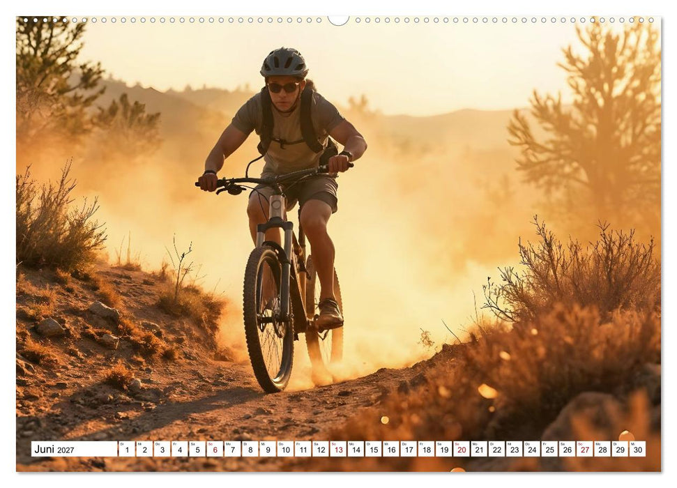 Elemental Ride. Mountainbike-Action durch Schnee, Matsch, Sonne und Laub (CALVENDO Premium Wandkalender 2027)