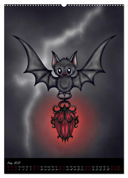 Gothic Fantasy Animals (CALVENDO Monthly Calendar 2027)