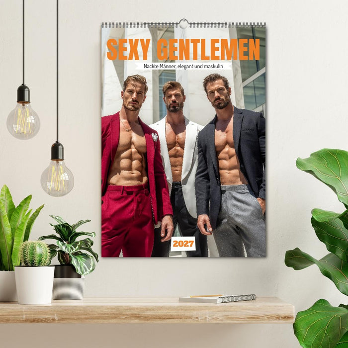 SEXY GENTLEMEN - Nackte Männer, elegant und maskulin (CALVENDO Wandkalender 2027)