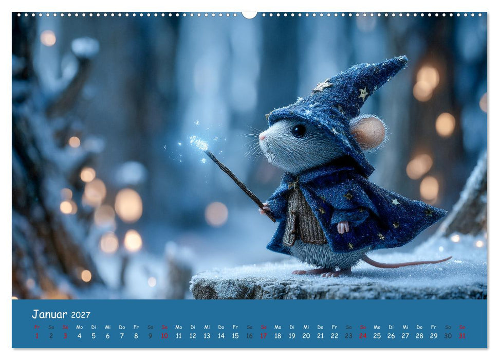 Magischer Märchenwald - Kinderkalender mit Tier-Zauberern (CALVENDO Wandkalender 2027)