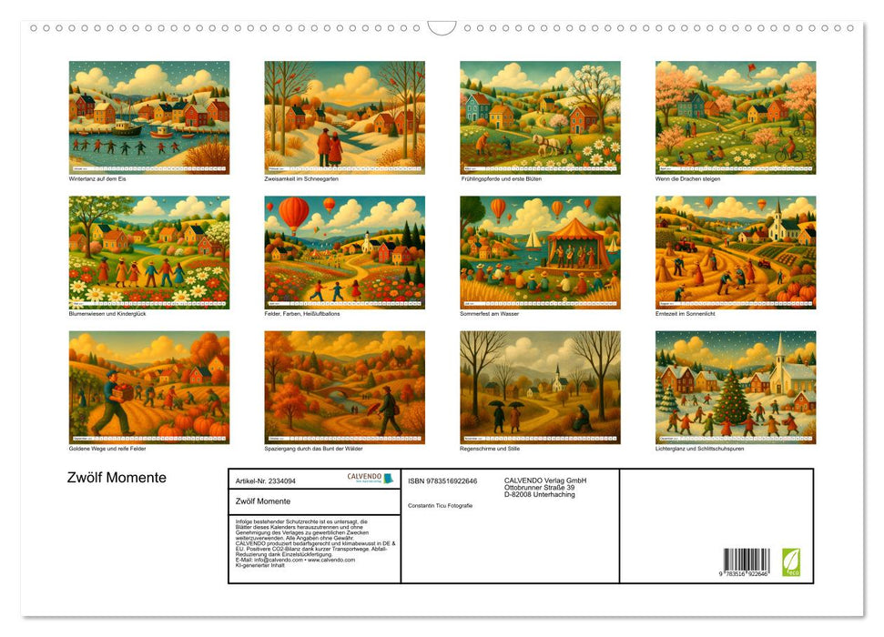 Zwölf Momente (CALVENDO Wandkalender 2027)
