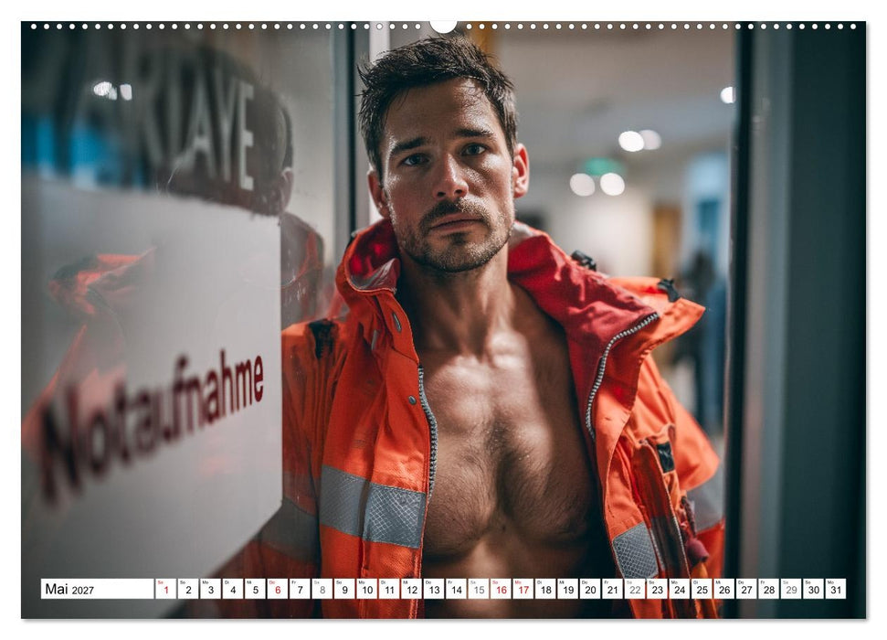 SEXY ÄRZTE - Männlich, muskulös und einsatzbereit (CALVENDO Wandkalender 2027)