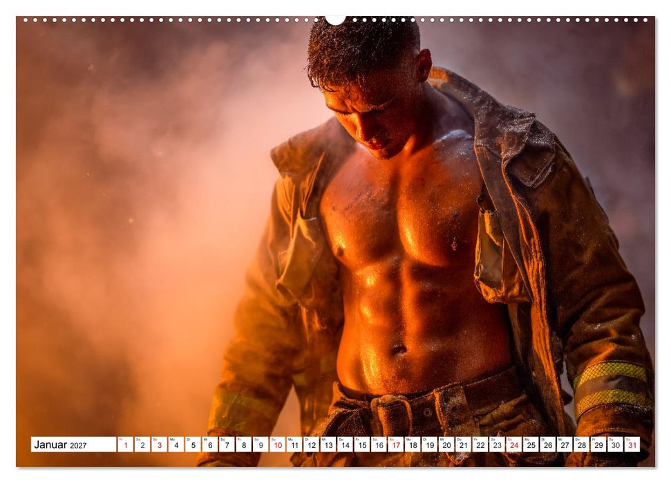 Feuerwehrmänner - Sexy Körper und heiße Flammen (CALVENDO Wandkalender 2027)