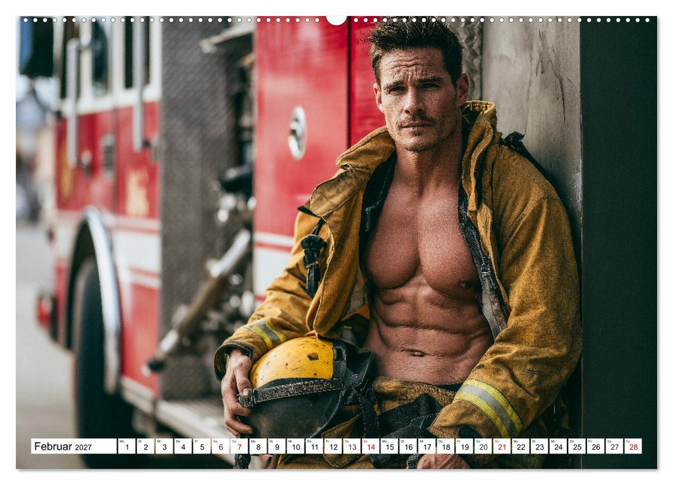 Feuerwehrmänner - Sexy Körper und heiße Flammen (CALVENDO Wandkalender 2027)