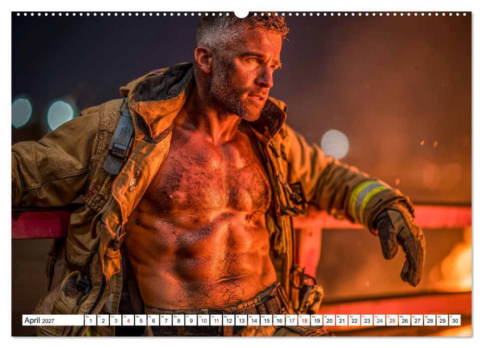 Feuerwehrmänner - Sexy Körper und heiße Flammen (CALVENDO Wandkalender 2027)