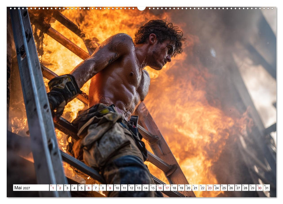 Feuerwehrmänner - Sexy Körper und heiße Flammen (CALVENDO Wandkalender 2027)