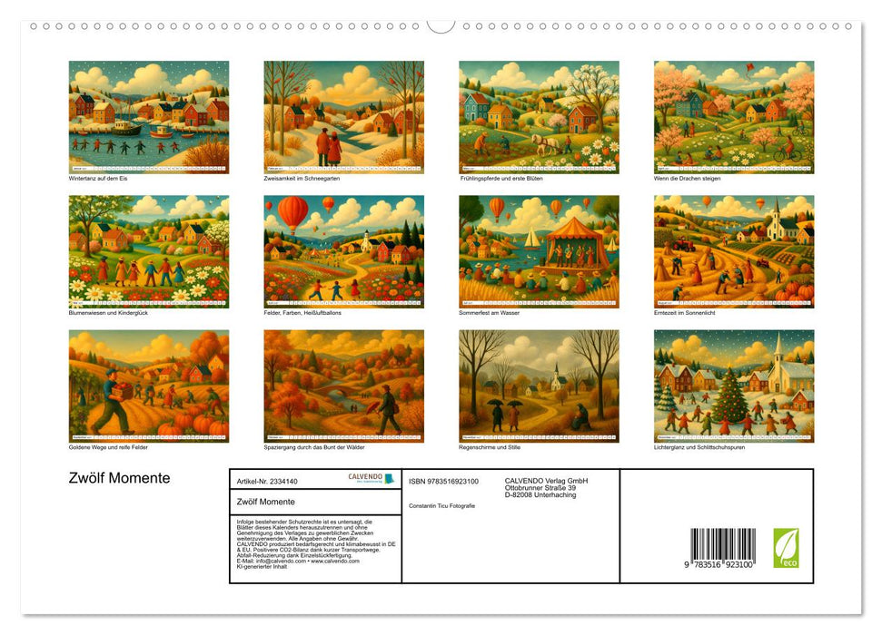 Zwölf Momente (CALVENDO Premium Wandkalender 2027)