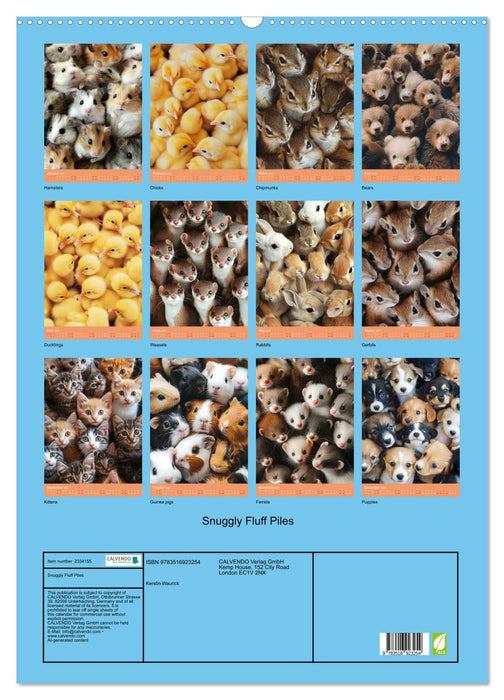 Snuggly Fluff Piles (CALVENDO Monthly Calendar 2027)