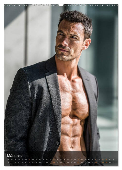 SEXY GENTLEMEN - Nackte Männer, elegant und maskulin (CALVENDO Premium Wandkalender 2027)