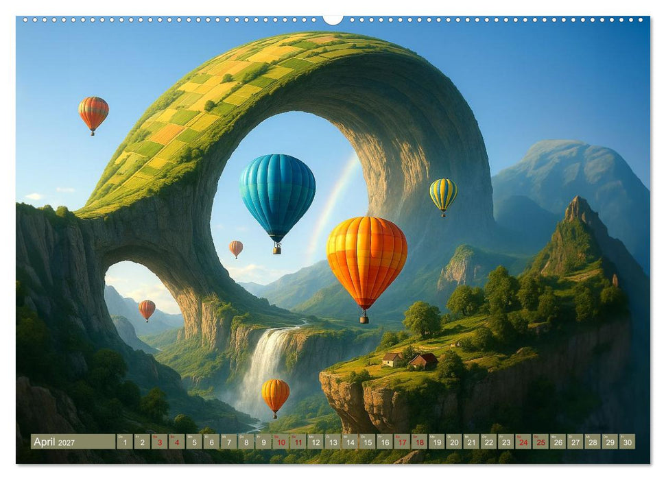Ballonfahrt durch surreale Welten (CALVENDO Wandkalender 2027)