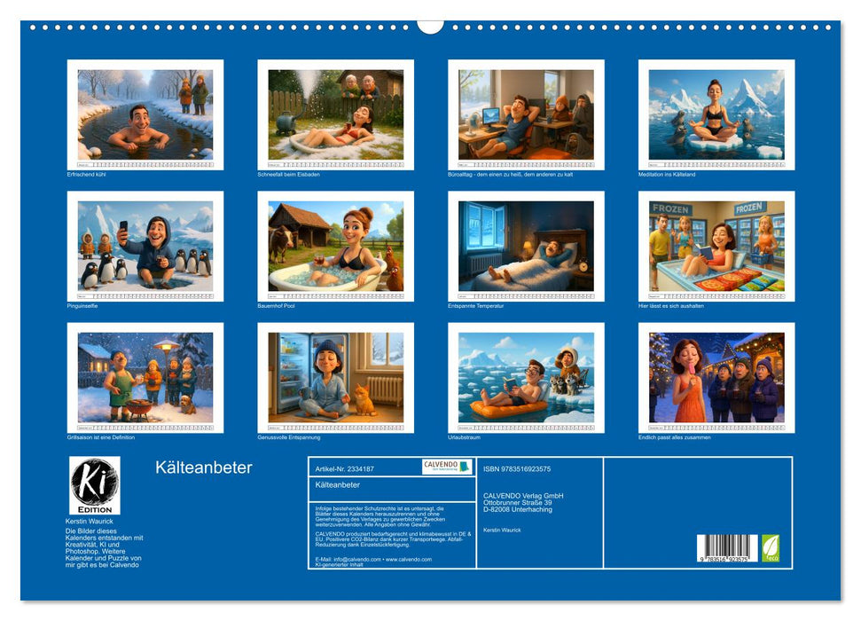 Kälteanbeter (CALVENDO Wandkalender 2027)