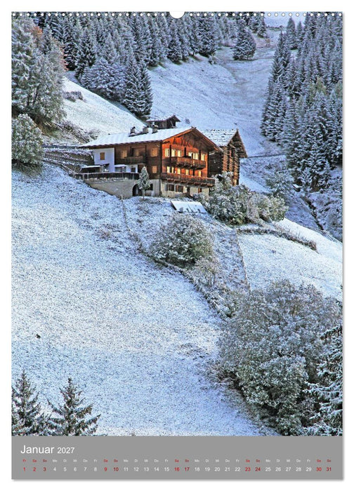 Südtirol - Bauernhöfe ein Leben am Steilhang (CALVENDO Premium Wandkalender 2027)