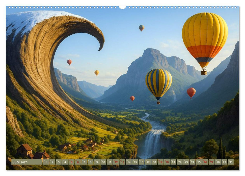 Ballonfahrt durch surreale Welten (CALVENDO Premium Wandkalender 2027)