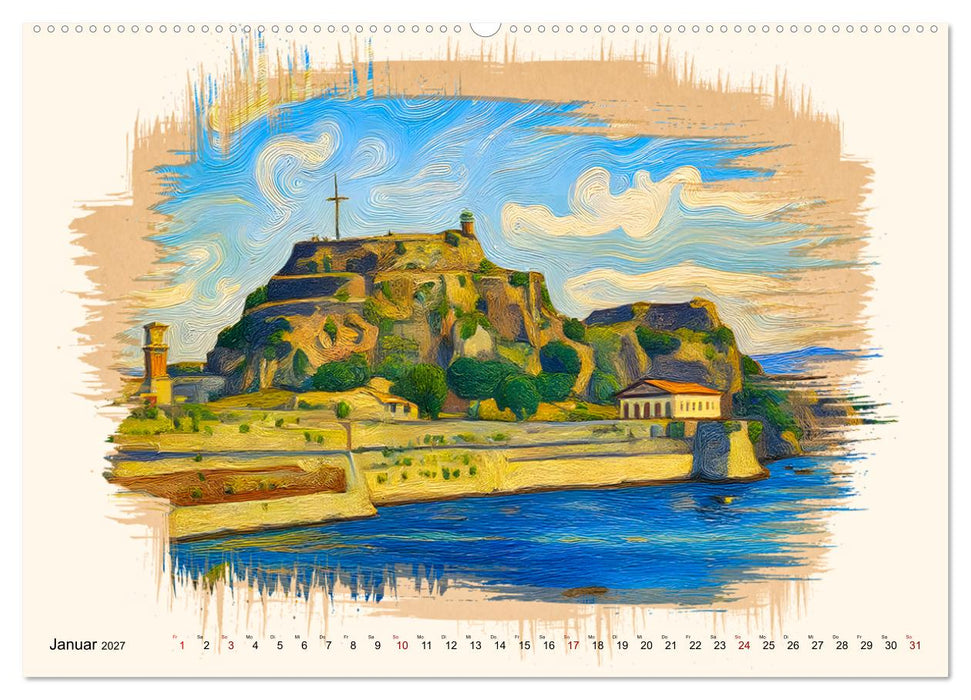 Korfu - Griechische Adria-Insel (CALVENDO Premium Wandkalender 2027)