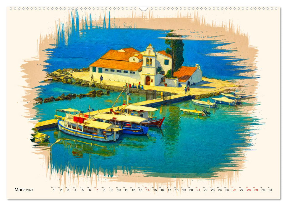Korfu - Griechische Adria-Insel (CALVENDO Premium Wandkalender 2027)