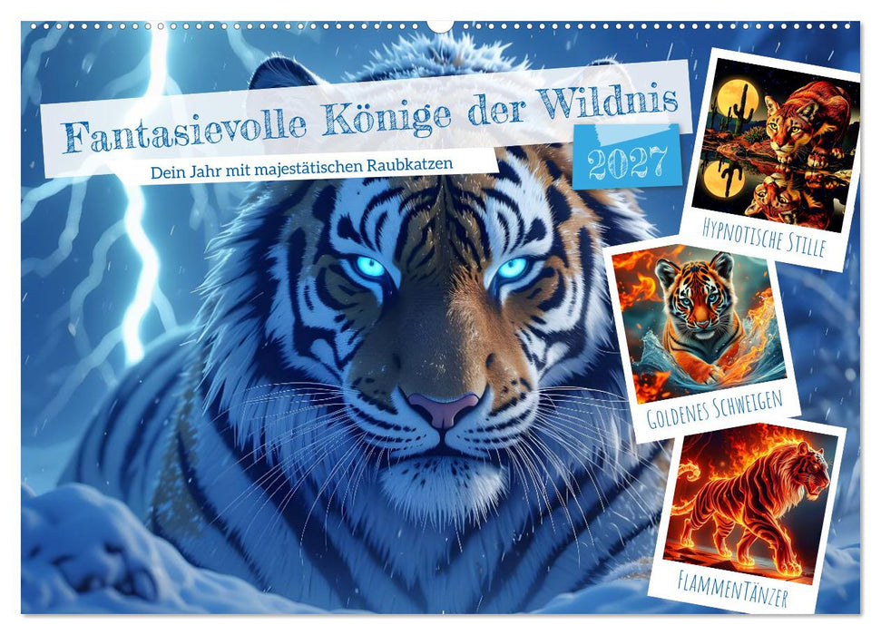 Fantasievolle Könige der Wildnis (CALVENDO Wandkalender 2027)