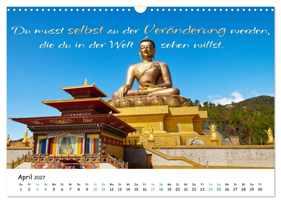 Fernwehabenteurer Asien - 12 Motivierende Gedanken von unterwegs (CALVENDO Wandkalender 2027)