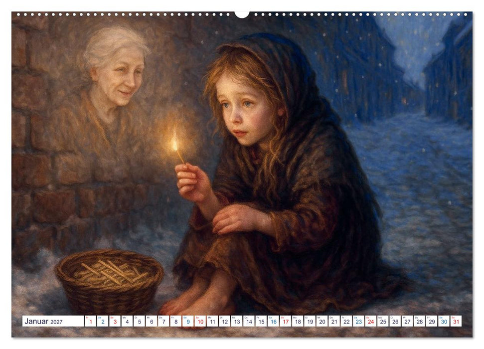 Hans Christian Andersen. Sein Leben, seine Werke (CALVENDO Premium Wandkalender 2027)
