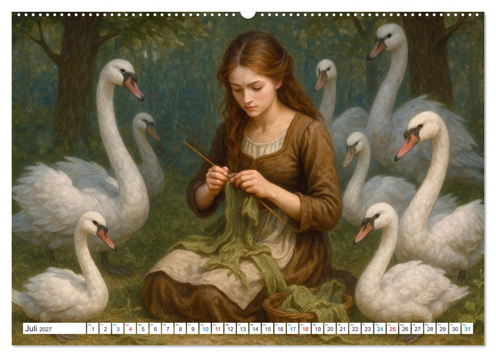 Hans Christian Andersen. Sein Leben, seine Werke (CALVENDO Premium Wandkalender 2027)
