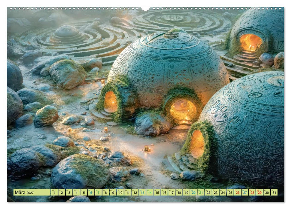 Labyrinthe - Der Fantasie (CALVENDO Premium Wandkalender 2027)