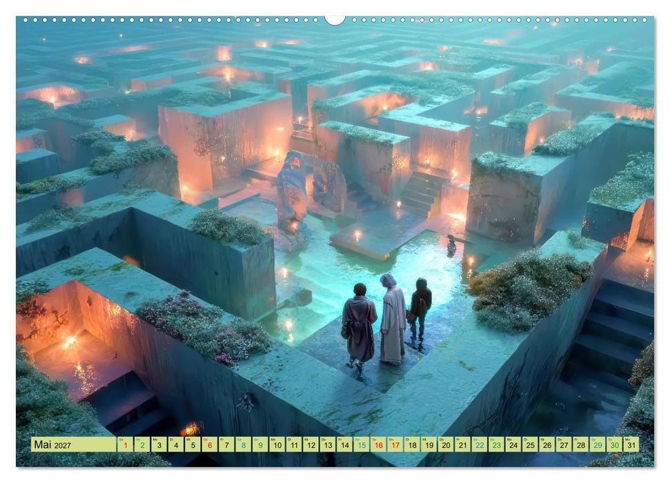 Labyrinthe - Der Fantasie (CALVENDO Premium Wandkalender 2027)
