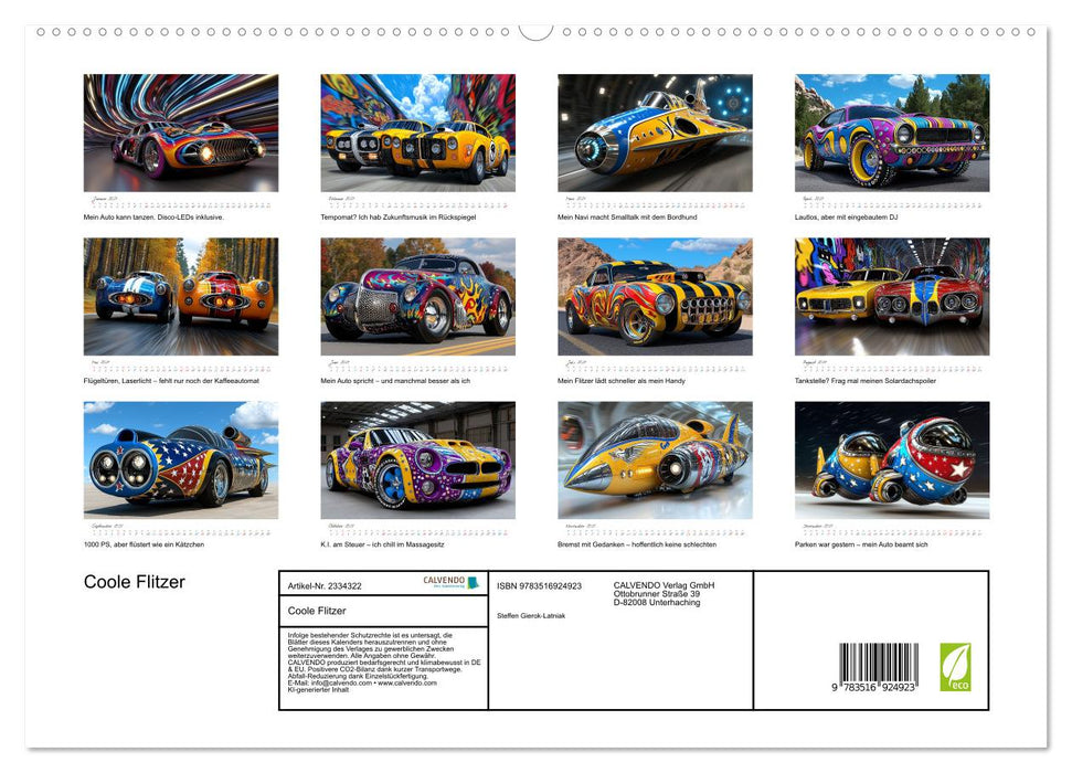 Coole Flitzer (CALVENDO Premium Wandkalender 2027)