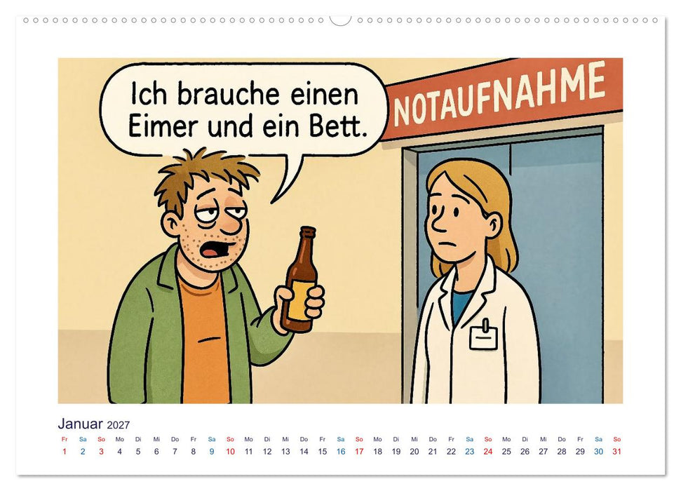 Wahnsinn in der Notaufnahme (CALVENDO Wandkalender 2027)