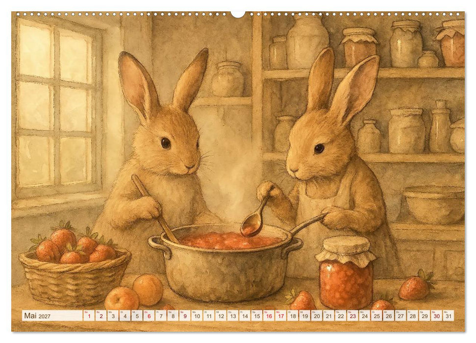 Zuhause bei den Kleinen. Ein Jahr voller tierischer Rückzugsorte. (CALVENDO Wandkalender 2027)