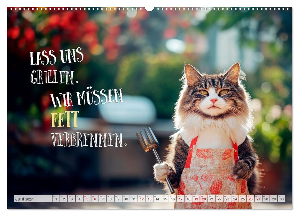 FLAUSCHFIGUR DELUXE Jeden Monat ein Häppchen Humor (CALVENDO Premium Wandkalender 2027)