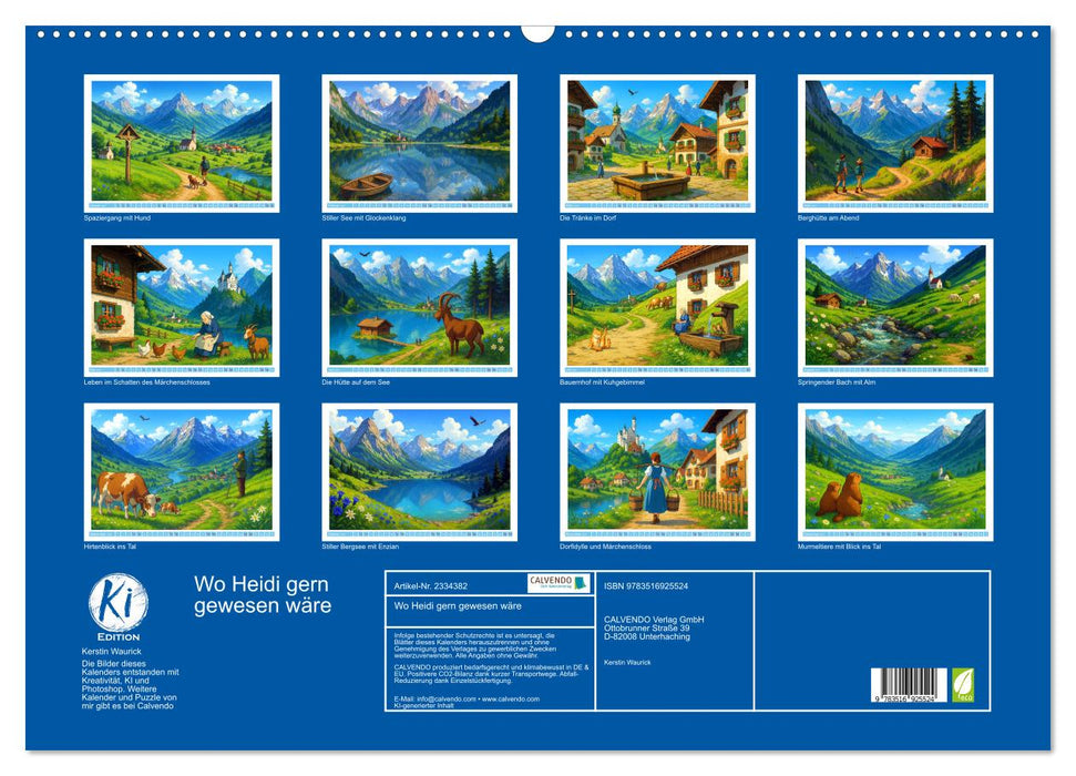 Wo Heidi gern gewesen wäre (CALVENDO Wandkalender 2027)