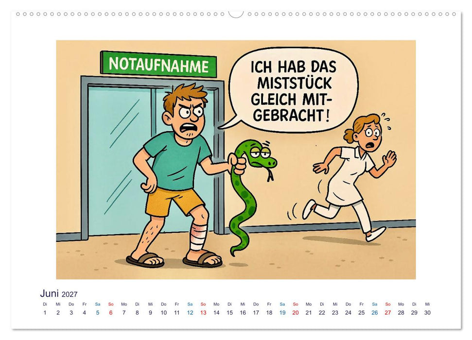 Wahnsinn in der Notaufnahme (CALVENDO Premium Wandkalender 2027)